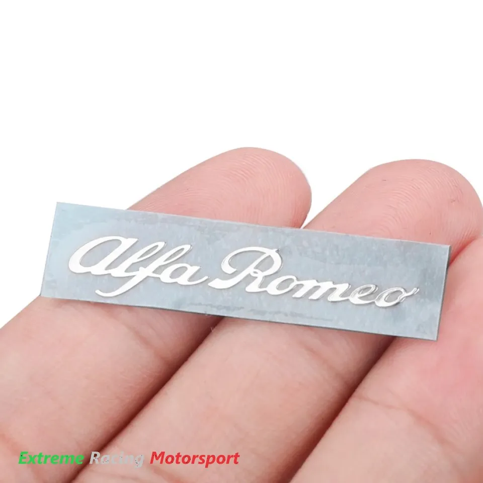 Xtreme Racing Decorazioni Auto e Adesivi Alfa Romeo adesivo alluminizzato prespaziato 4,5 cm cromo