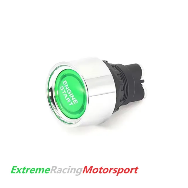 Xtreme Racing Decorazioni Auto e Adesivi Engine Start pulsante avviamento 12 V verde foro 22 mm