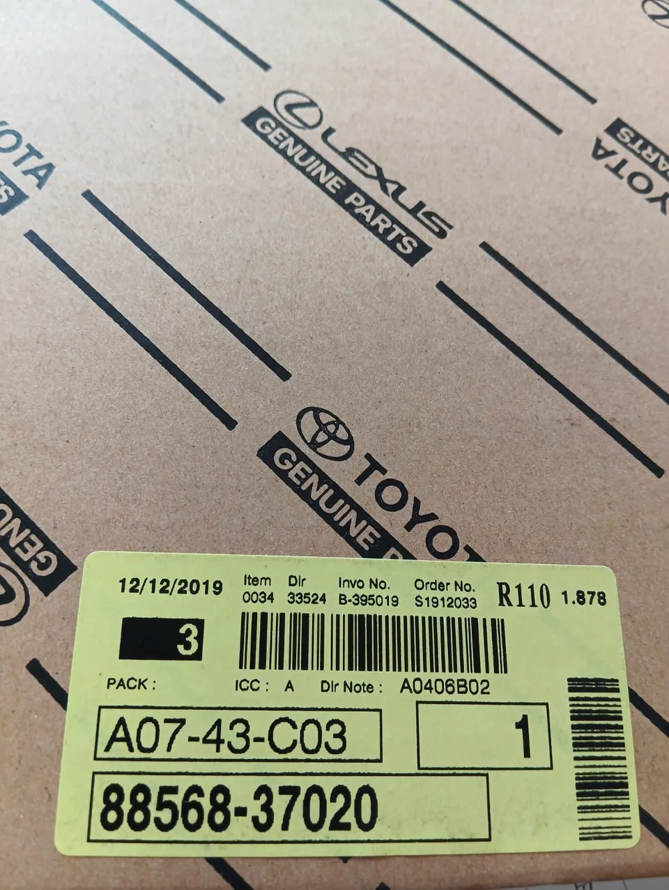 Pomili Climatizzazione 88568-37020 filtro abitacolo Toyota nuovo