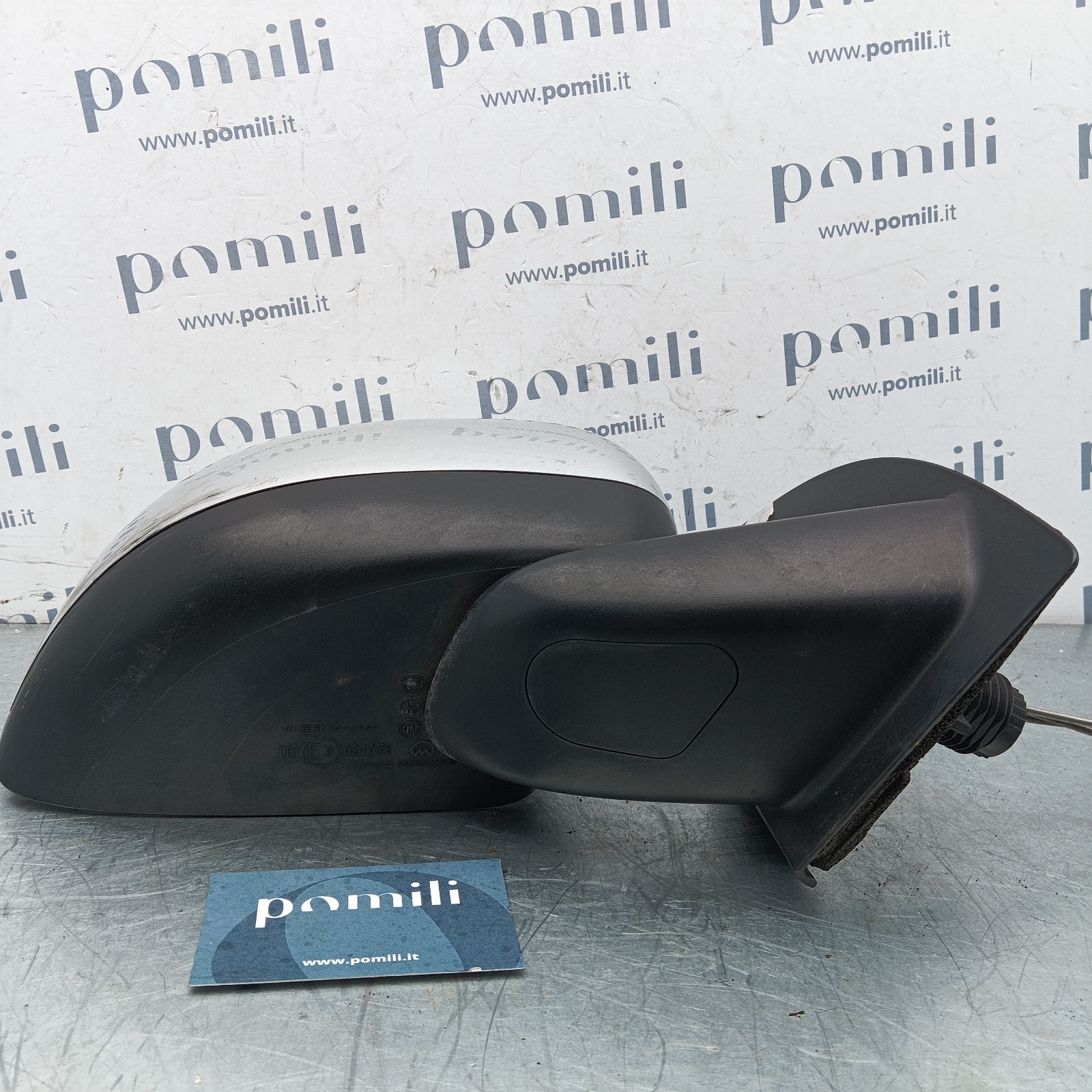 Pomili Cristalli Specchietto retrovisore manuale destro Fiat Panda 169 (2003-2012) 01704811600 usato