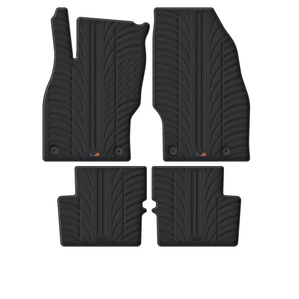 Travall Car Mats Vauxhall Corsa (2014-2019) tappetini auto in gomma
