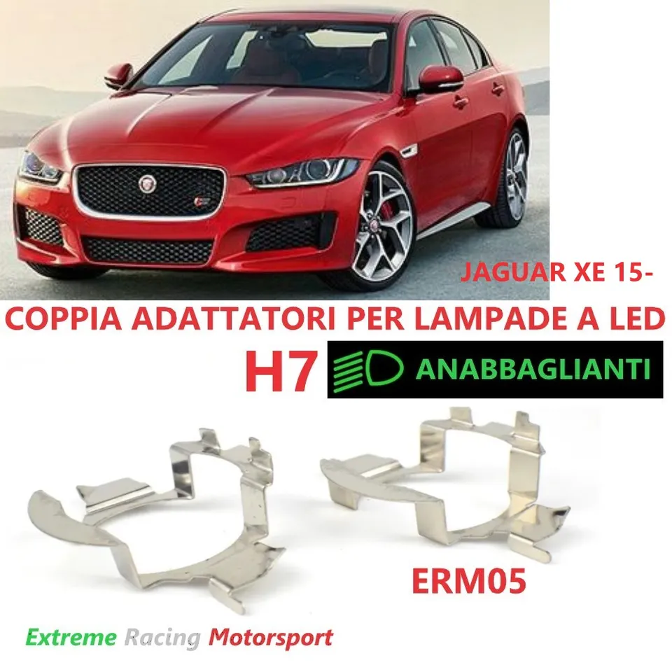 Xtreme Racing Accessori per Illuminazione LED ERM005 adattatori H7 LED Jaguar XE 15-