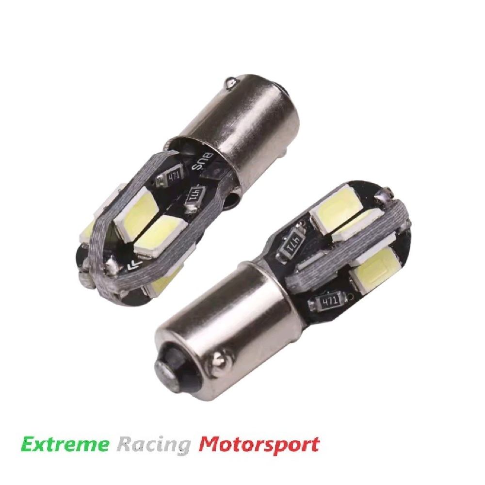 Xtreme Racing Lampadine LED Luci Targa BA9S 8L lampadine bianche coppia
