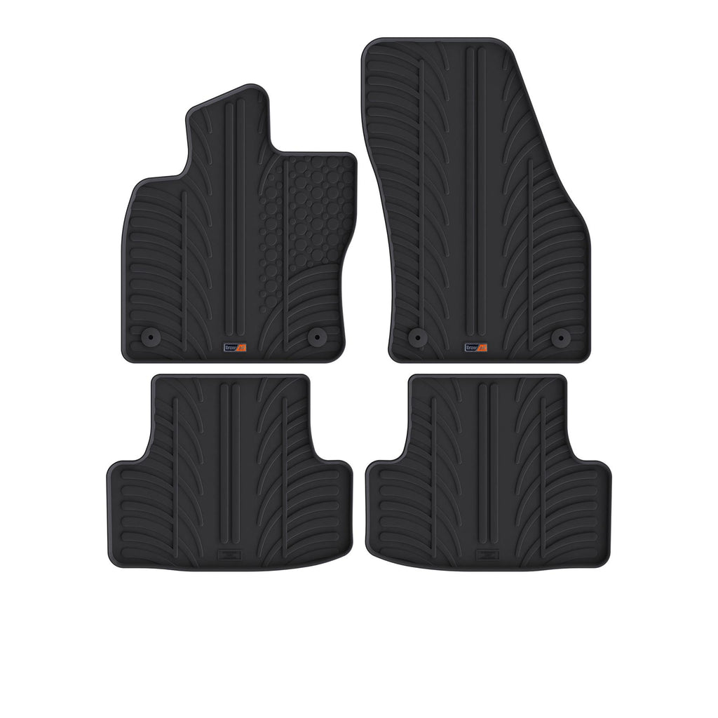 Travall Car Mats Skoda Karoq Tappetini auto 2017- in gomma