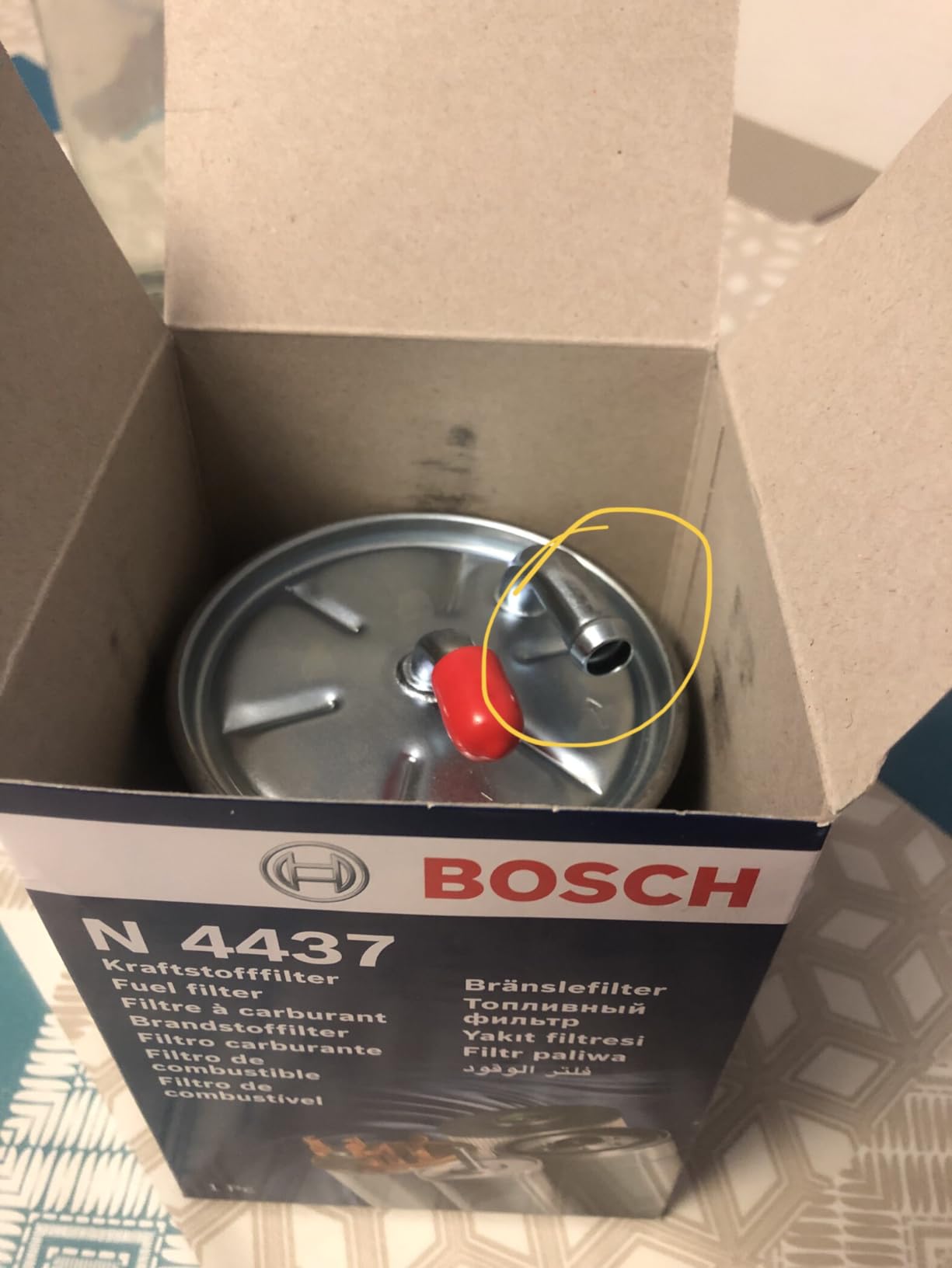 Bosch Filtri 1457434437 filtro carburante in linea Ø 92 mm