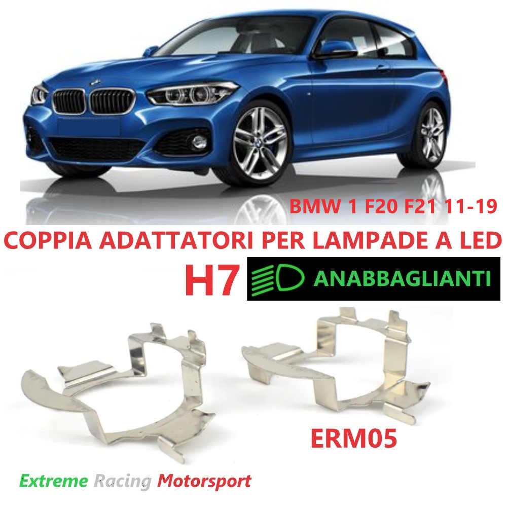Xtreme Racing Adattatori Portalampade a Led ERM005 Bmw 1 F20 F21 11-19 H7