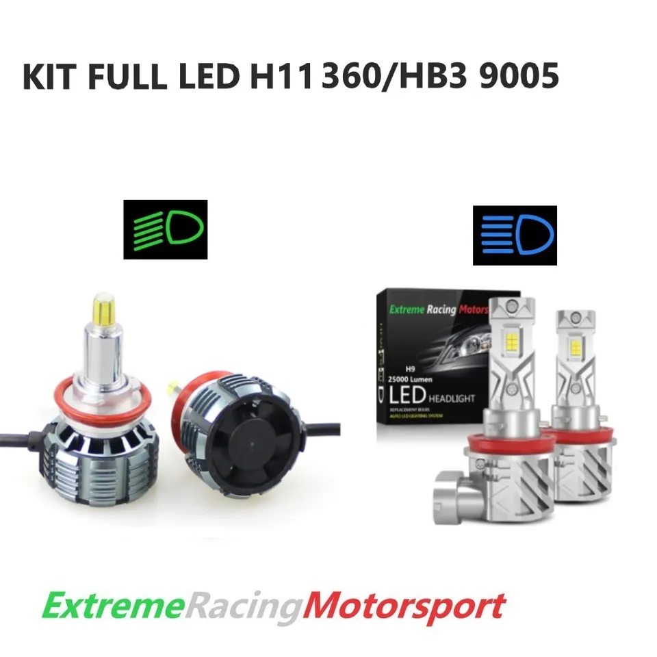 Xtreme Racing Kit Illuminazione LED Kit Lampade FULL LED H11 360° 20 Klm/HB3 9005 PP CANBUS
