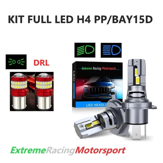 Xtreme Racing Kit Illuminazione LED FULL LED BAY15D/H4 PP 6000K