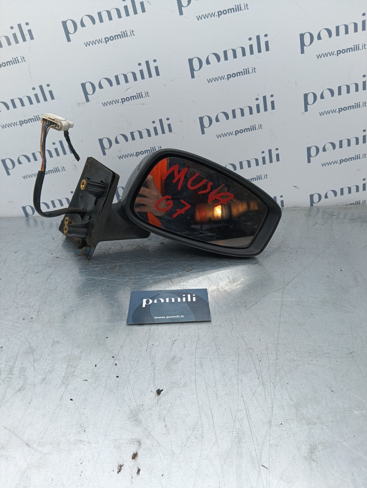 Pomili Cristalli LANCIA MUSA 2007 SPECCHIETTO DESTRO 5 PIN 0158460 usato