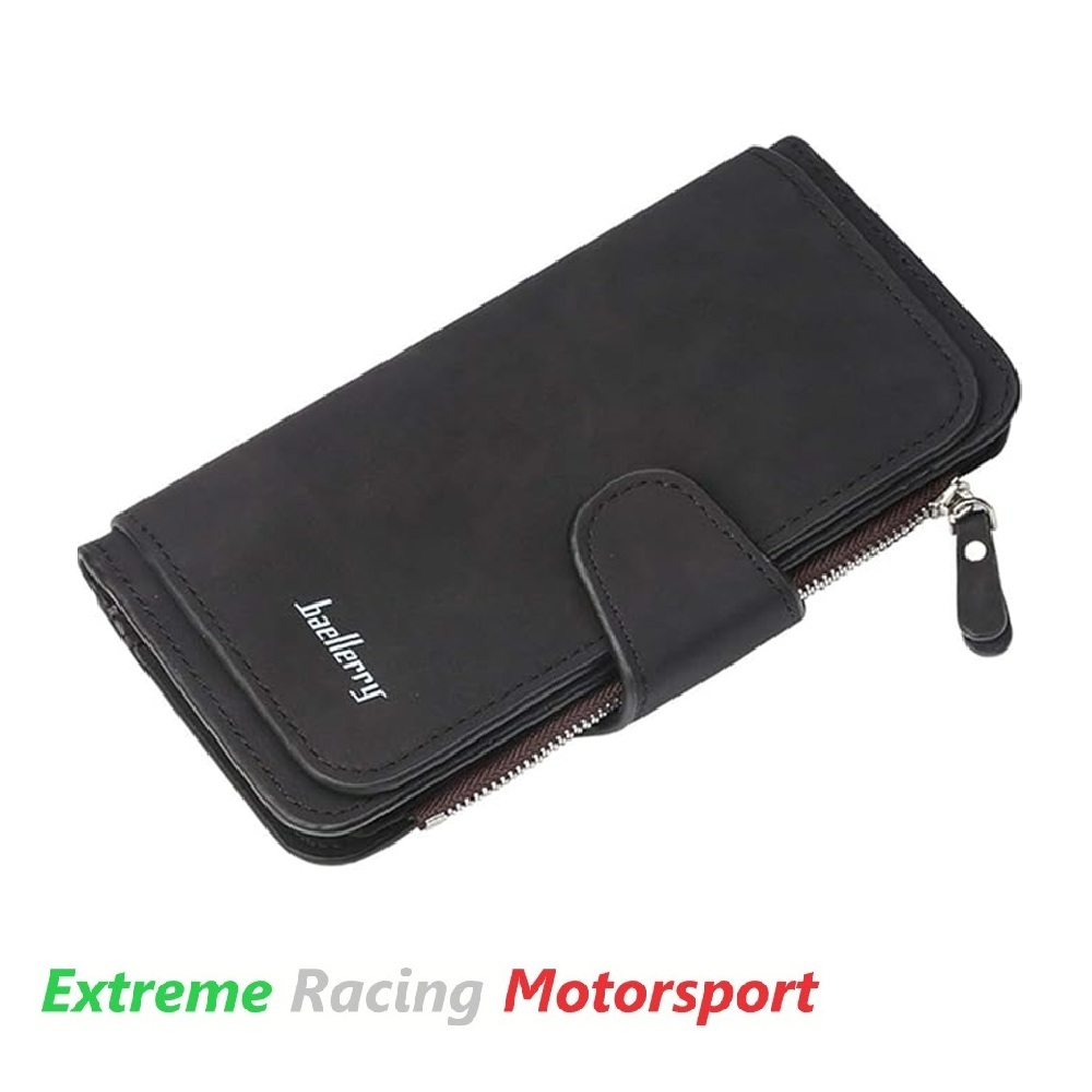Xtreme Racing Portafogli e Articoli in Ecopelle Portafoglio donna nero con logo metallico