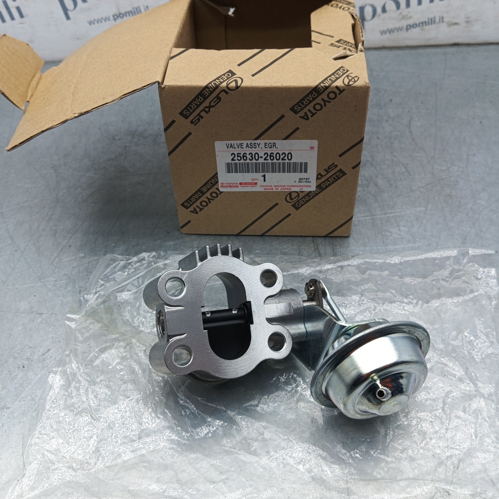 Pomili Alimentazione e scarico Valvola EGR Toyota Genuine Parts per vari modelli (25630-26020) nuova