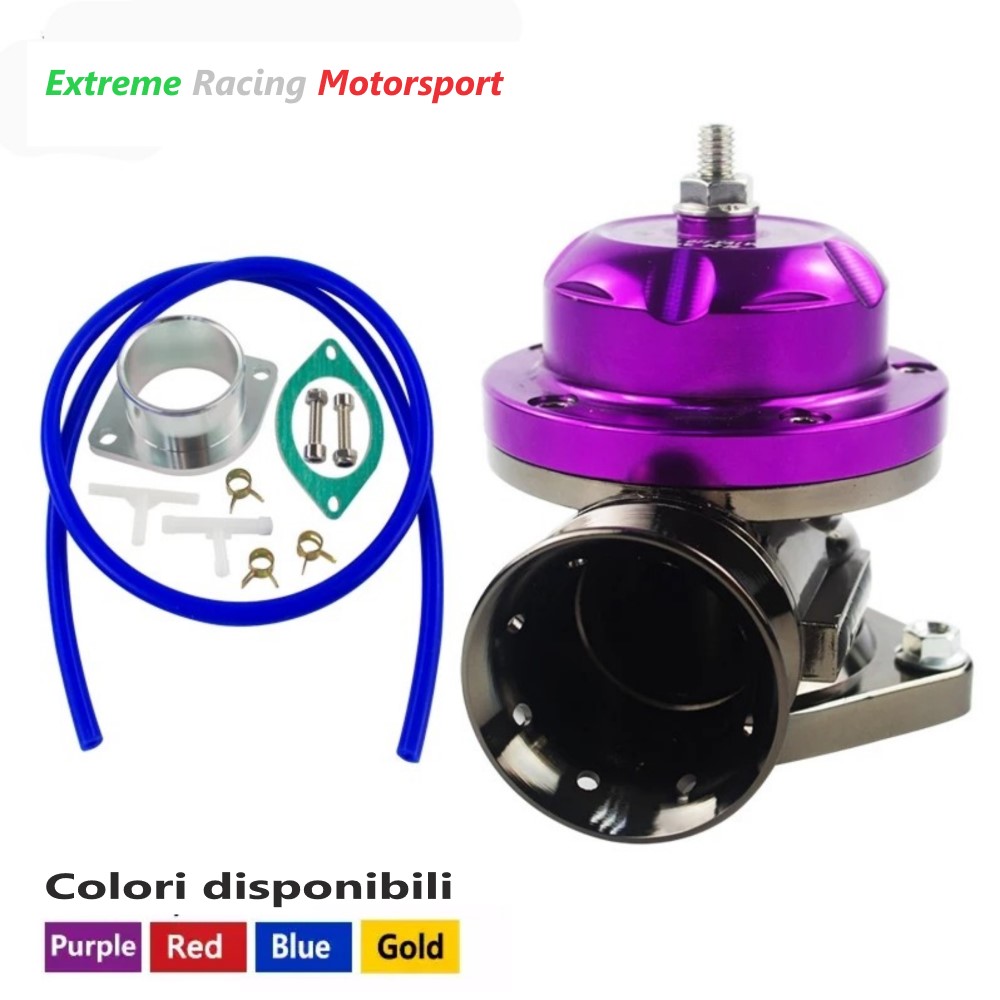 Xtreme Racing Impianto Carburante Kit Completo valvola Pop Off ERM RS viola 63 mm turbo