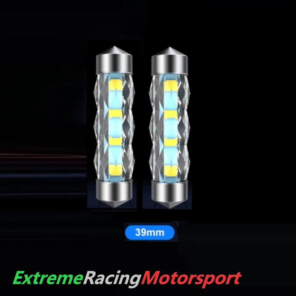 Xtreme Racing Lampadine LED ERM360 C5W-39 C5W 39 mm coppia, bianco
