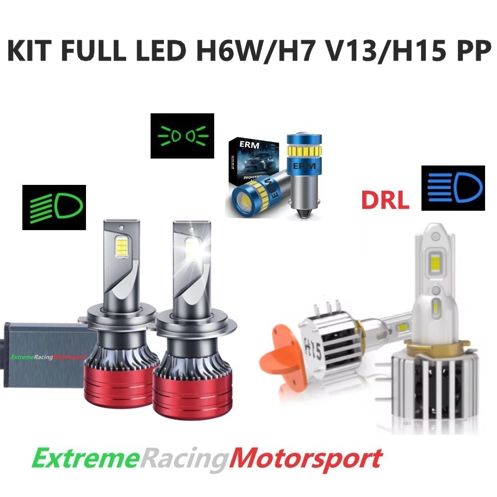 Xtreme Racing Kit Illuminazione LED V13 H6W/H7/H15 Pro Light 12 V