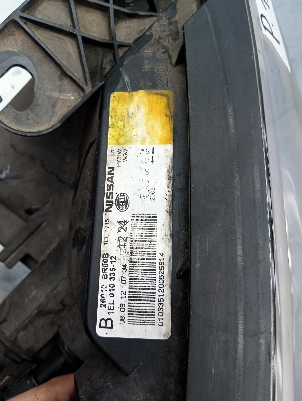 Pomili Fanaleria Faro anteriore destro Nissan Qashqai 26010BR00B usato
