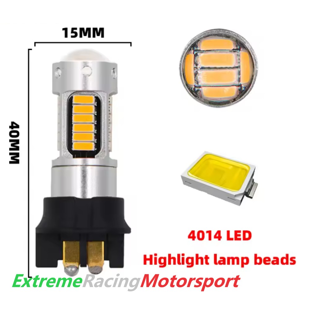 Xtreme Racing Lampadine LED PWY24W arancioni CANBUS coppia