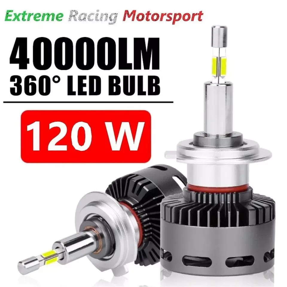 Xtreme Racing Lampadine LED ERM XTREME 40K 360° coppia 40000 lumen per fari lenticolari