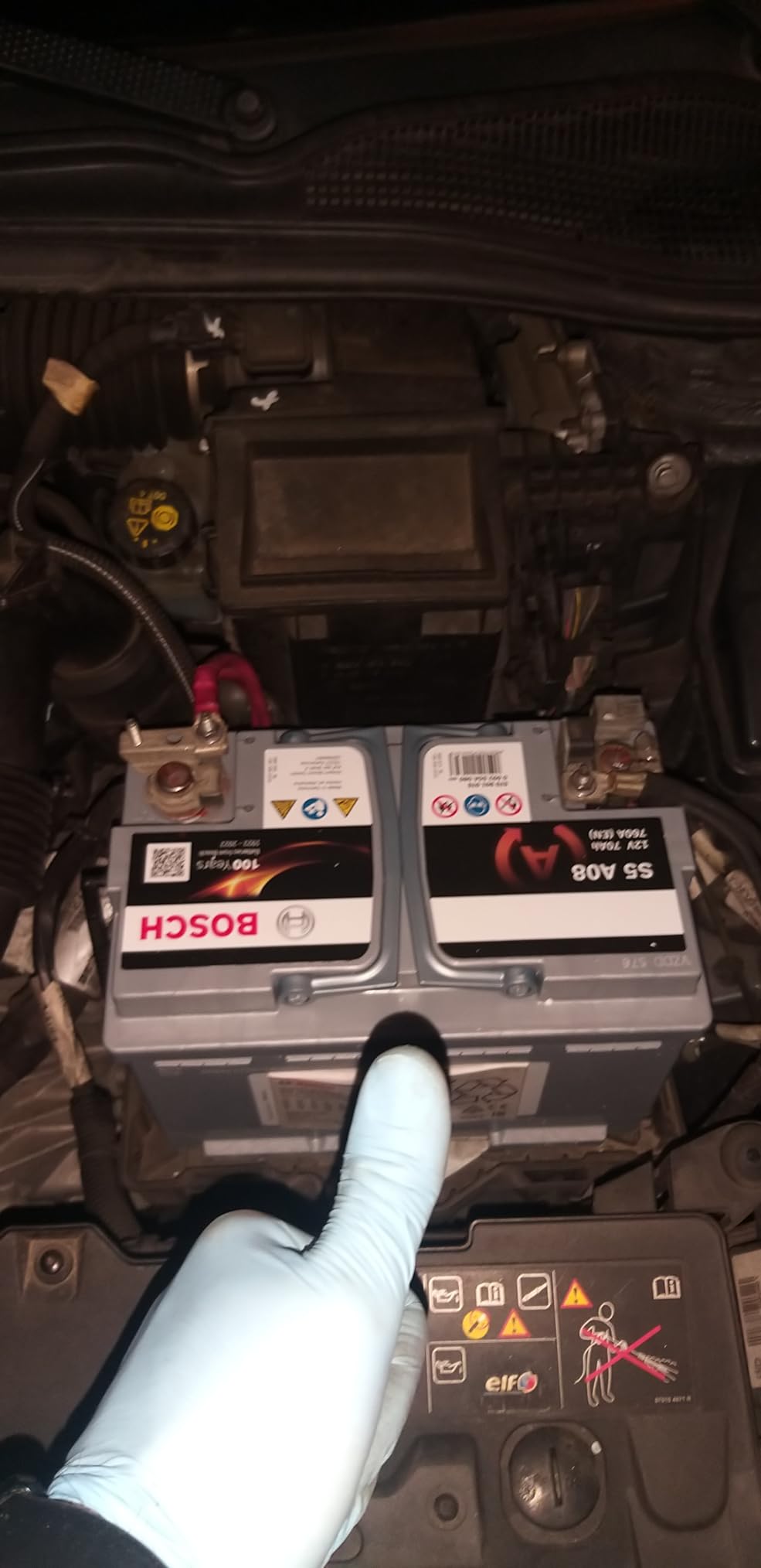 Bosch Batterie S5A08 batteria AGM 70 Ah 760 A Start&Stop