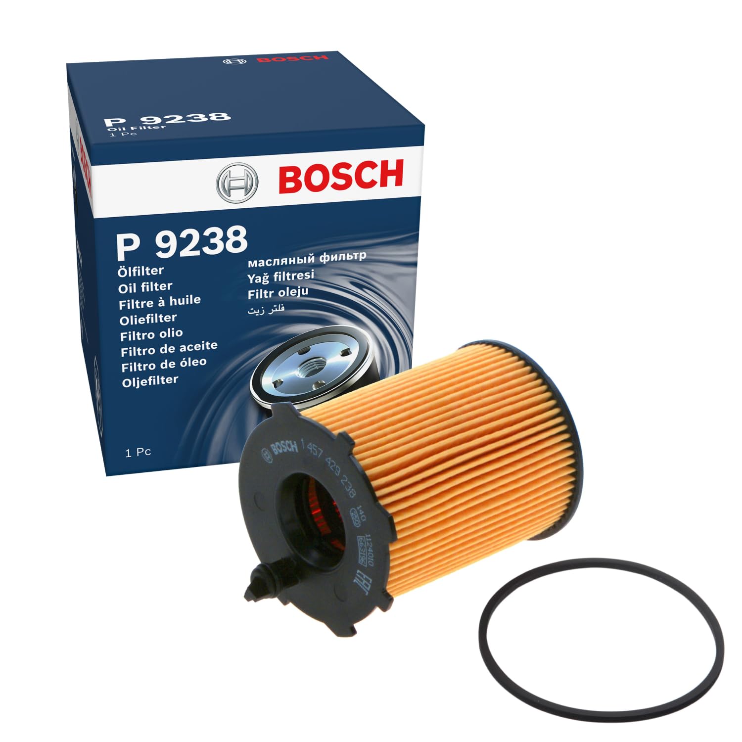 Bosch Filtri P9238 filtro olio motore resistente alla corrosione
