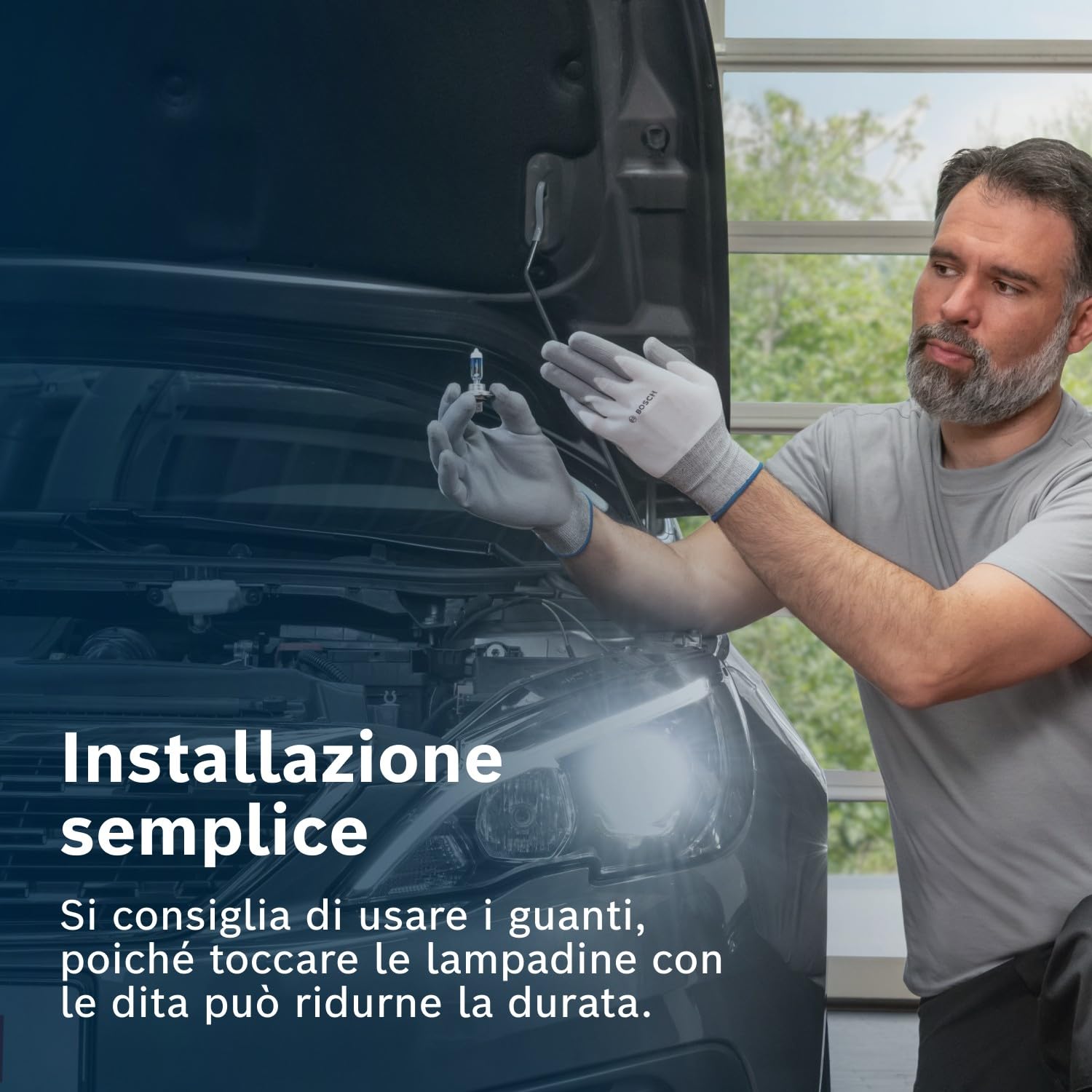 Bosch HCP Lampadine e illuminazione 1987301144 lampadina H4 Plus 200 Gigalight 1 lampadina luce più bianca