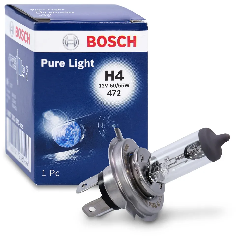 Bosch Lampadine e illuminazione Pure Light H4 lampadina 12 V 60/55 W