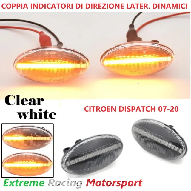 Xtreme Racing Indicatori di Direzione LED Citroen Spacetourer 16-20 indicatori dinamici coppia fumé CANBUS