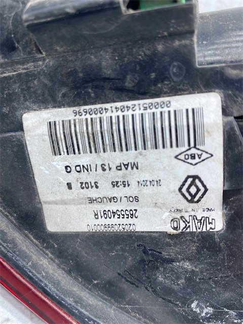 Pomili Fanaleria Renault Clio 4a Serie fanale posteriore sinistro esterno