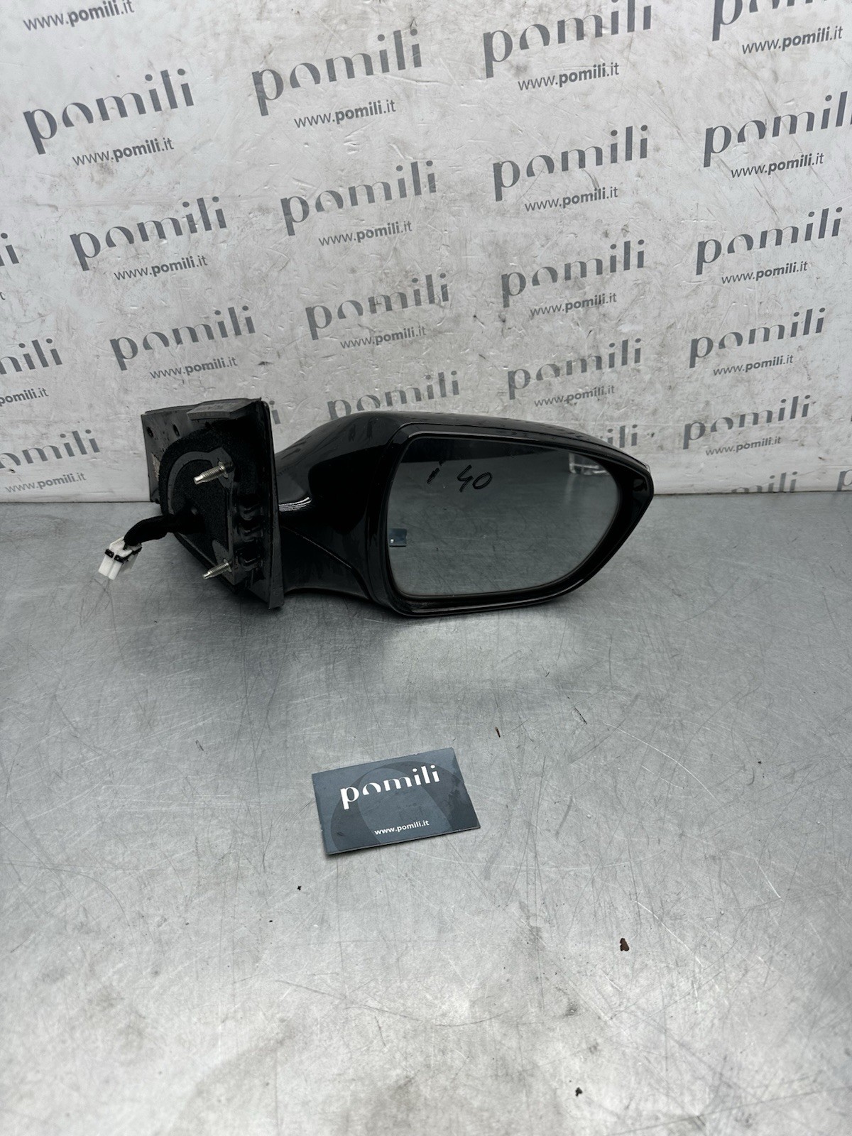 Pomili Cristalli Hyundai i40 specchietto destro elettrico usato nero 14 pin