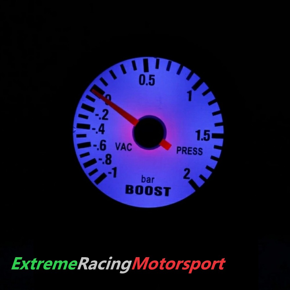 Xtreme Racing Impianto Carburante Strumento Pressione Turbo Boost manometro -1/+2 bar