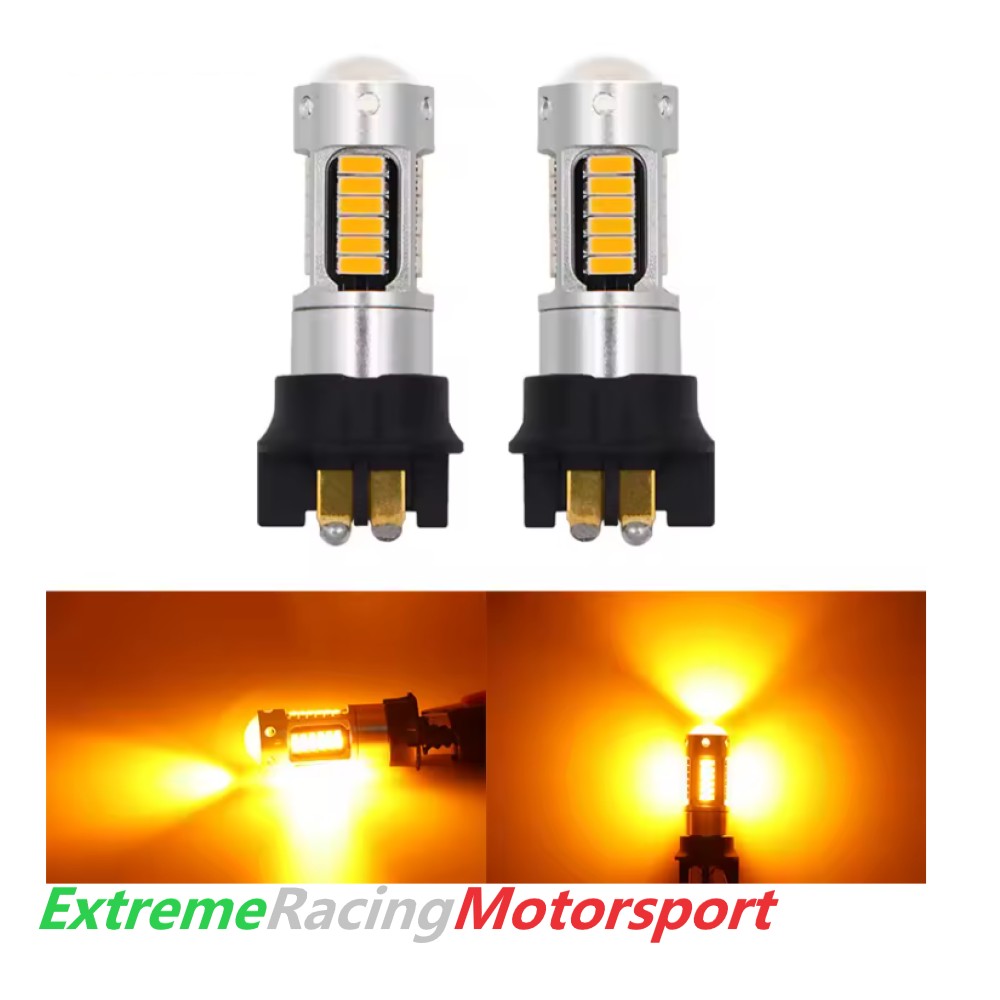 Xtreme Racing Lampadine LED PWY24W arancioni CANBUS coppia