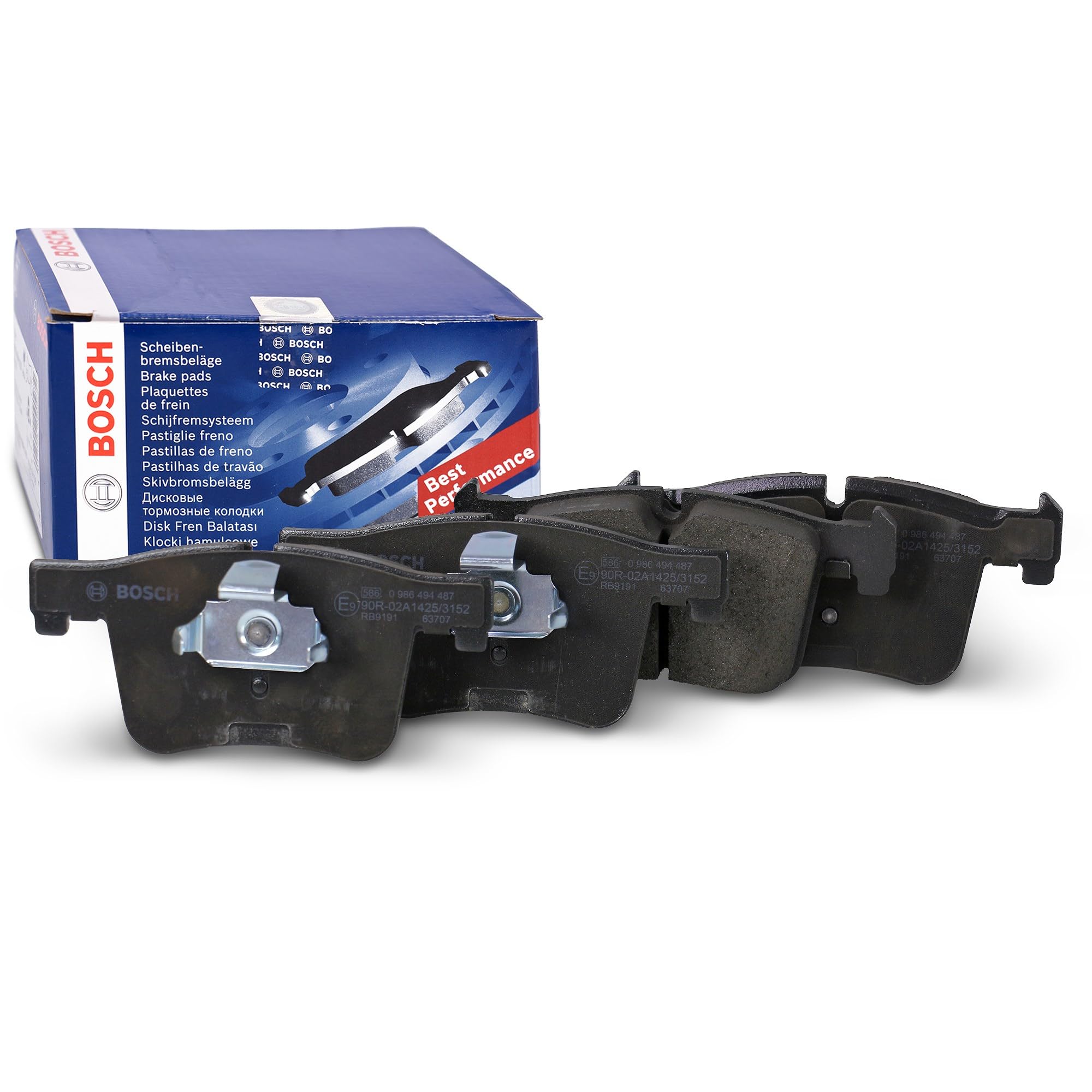 Bosch Sistema frenante 0986494487 pastiglie freno set con piastra anti-rumore
