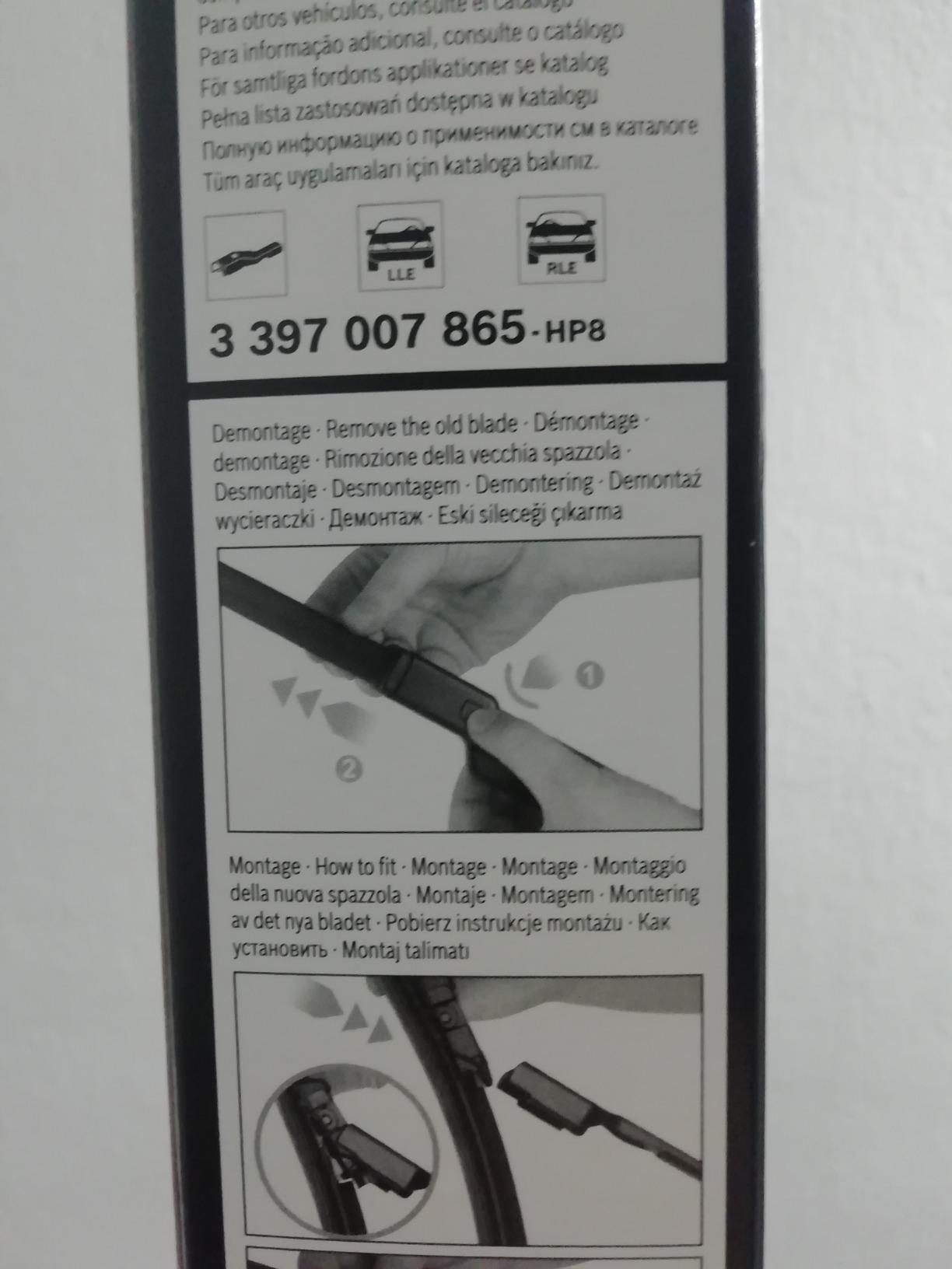 Bosch Spazzole tergicristallo 3397007865 anteriori 800/700 mm, set 2