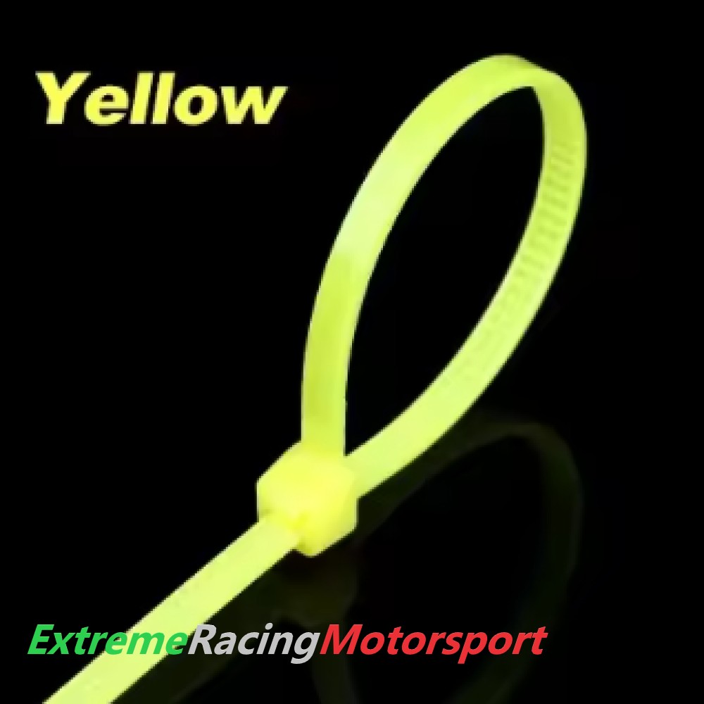 Xtreme Racing Impianto Carburante e Regolatori di Pressione fascette nylon riutilizzabili 5 × 200 mm 10 pezzi