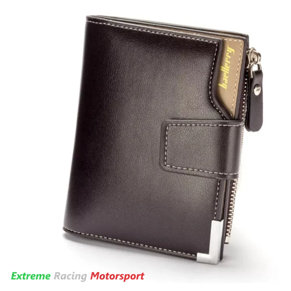 Xtreme Racing Portafogli e Articoli in Ecopelle Typ 1 Brown portafoglio ecopelle marrone logo metallico