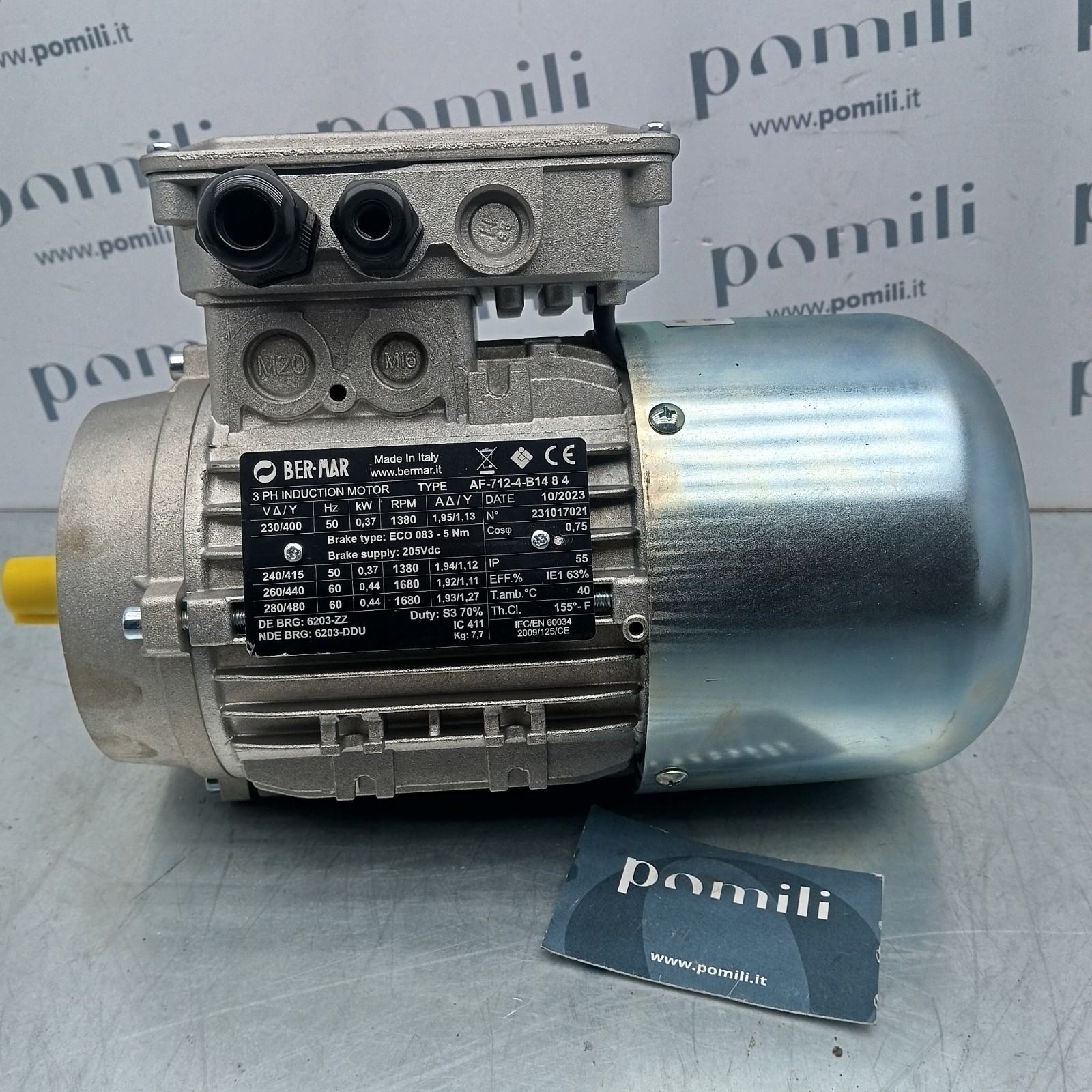 Pomili Motore e cambio con supporti AF-712-4-B1484 motore elettrico 0,37 kW 400 V