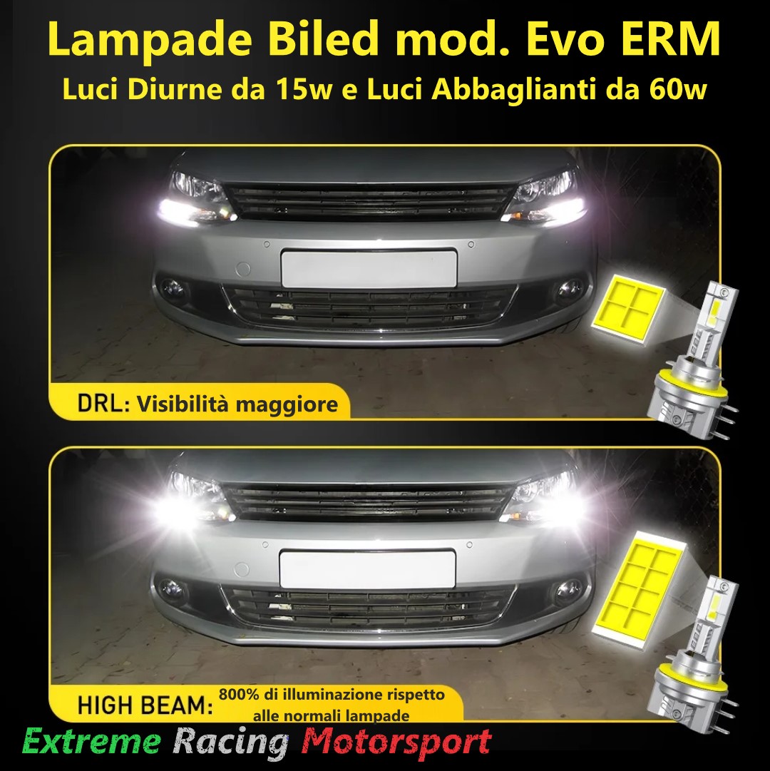 Xtreme Racing Lampadine LED ERM DRL XTREME H11 coppia 6500 K CANBUS