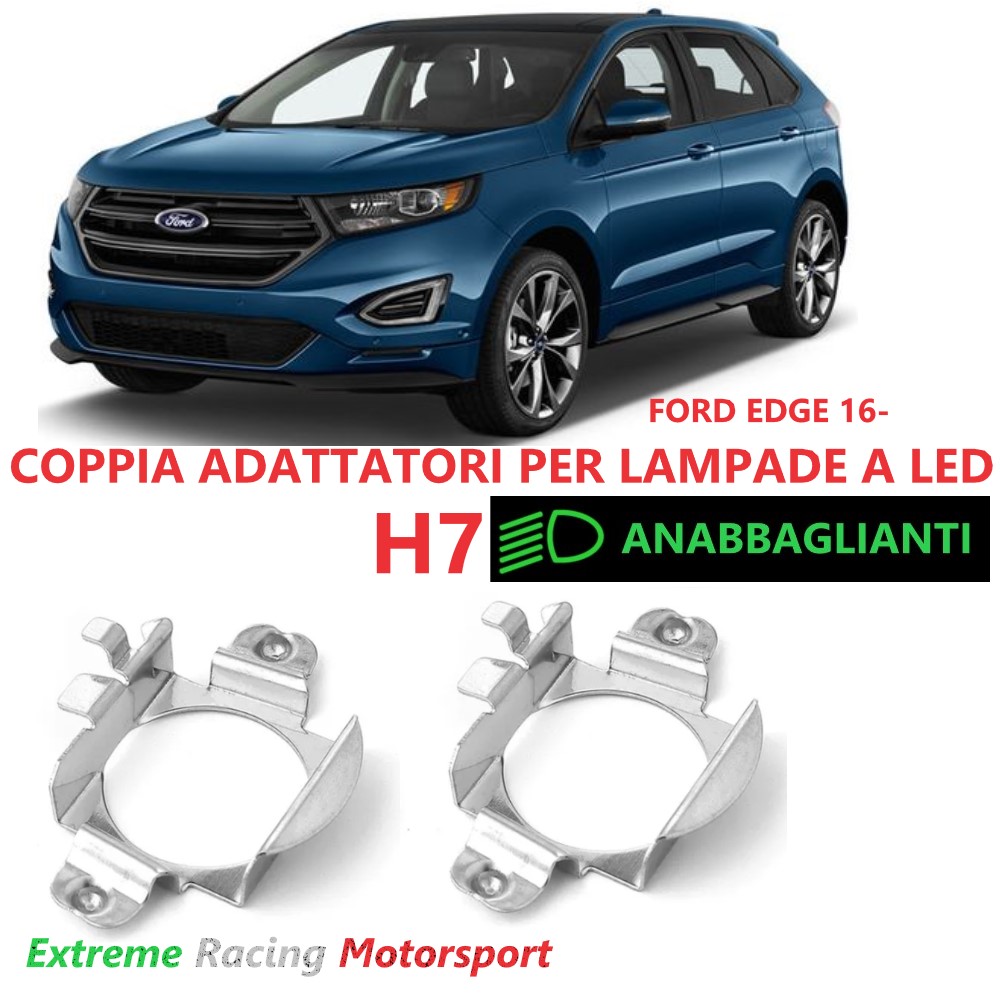 Xtreme Racing Accessori per Illuminazione LED ERM004 adattatori H7 Ford Edge metallo