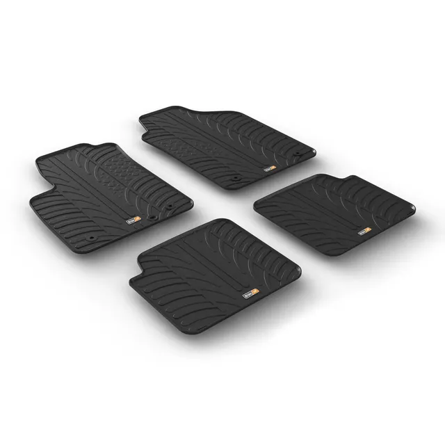 Travall Car Mats Fiat 500 tappetini auto in gomma 2007-2015