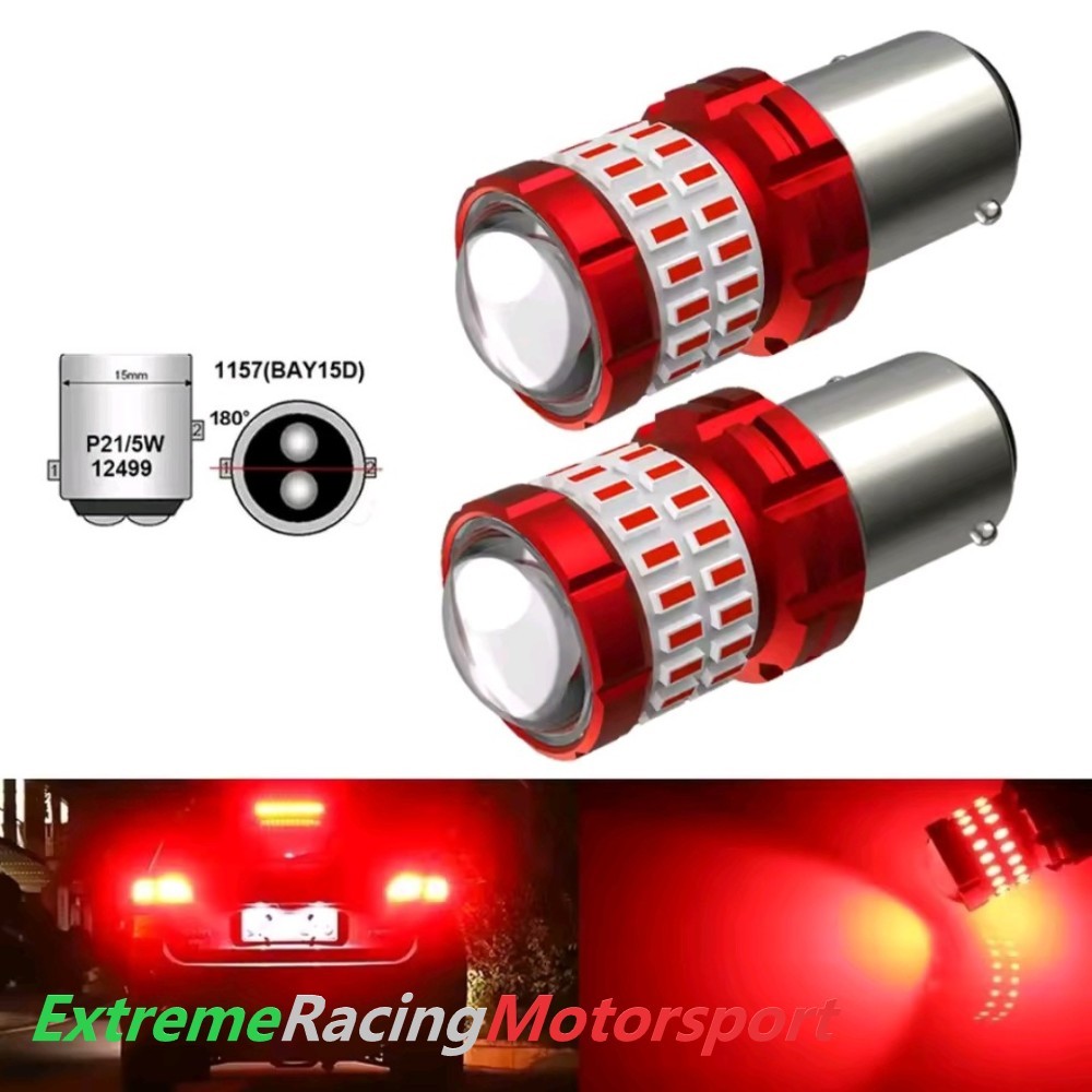 Xtreme Racing Lampadine LED F44 BAY15D P21/5W retronebbia rosse 2 pezzi