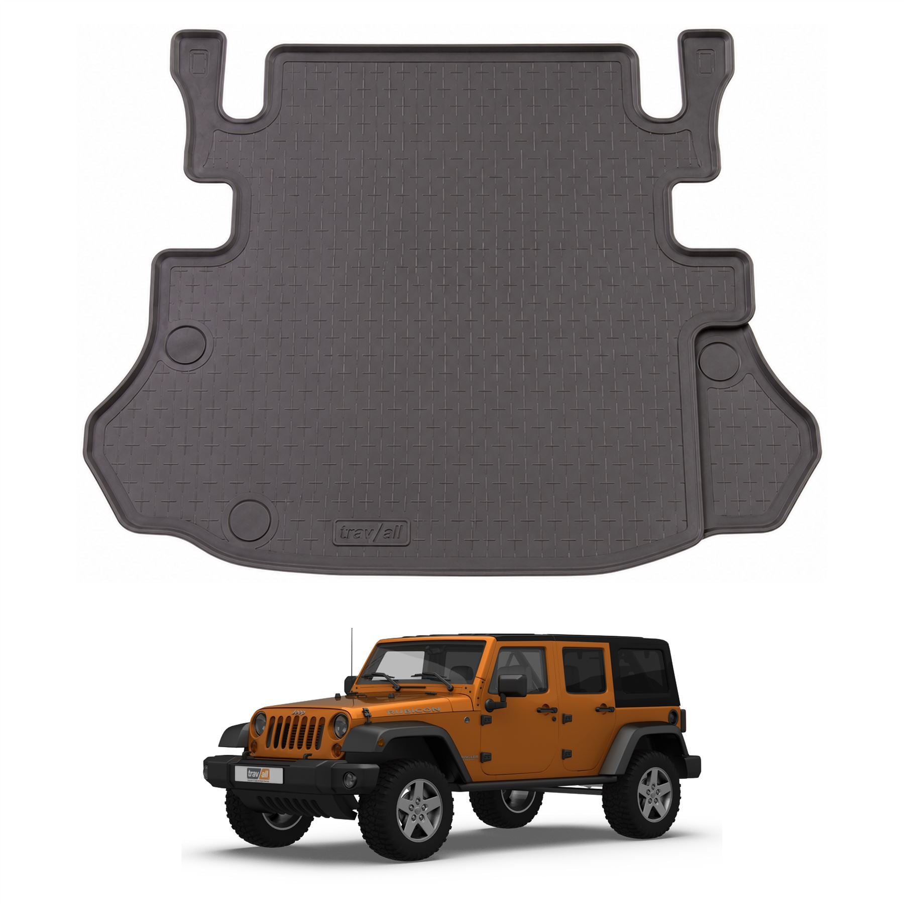 Travall Trunk Liners Jeep Wrangler vasca bagagliaio 2007-2018 in gomma