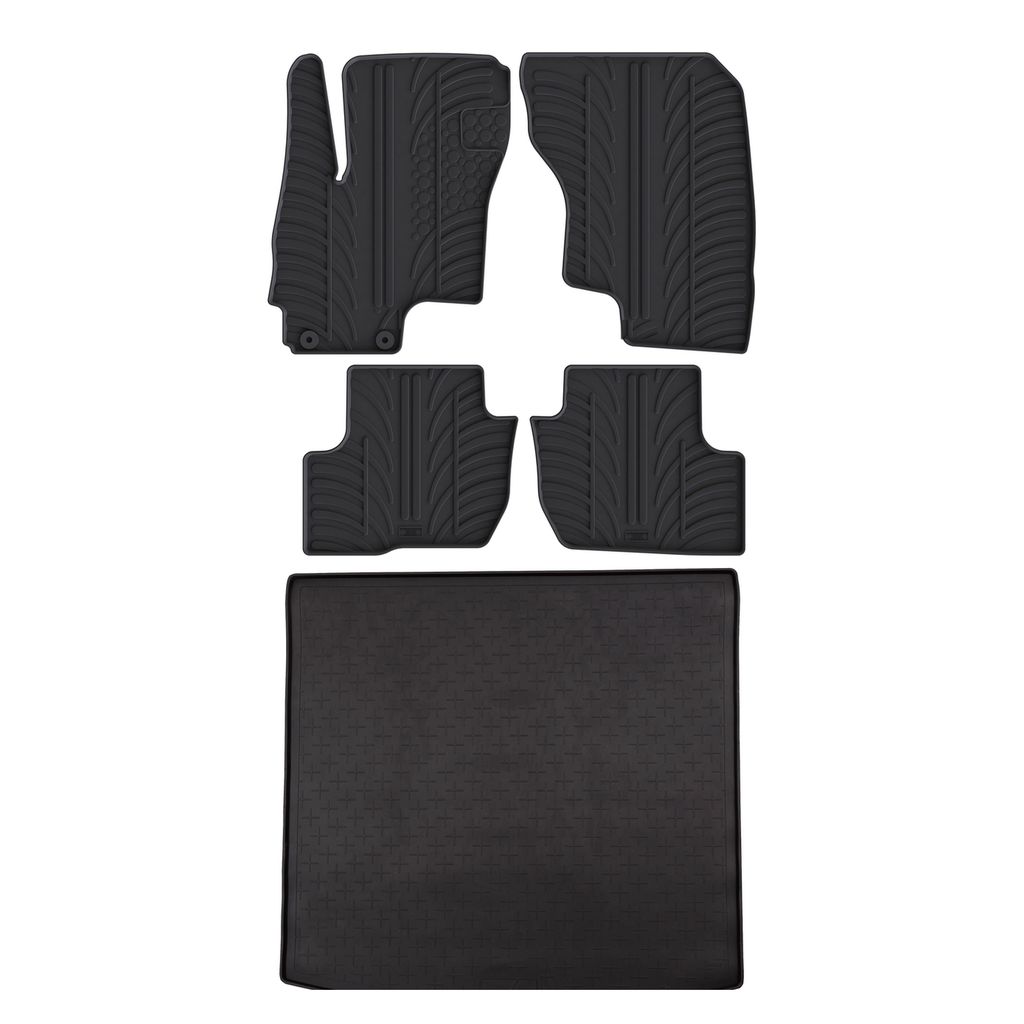Travall Bundles Mitsubishi Outlander tappetini e vasca bagagliaio gomma 2013-2021