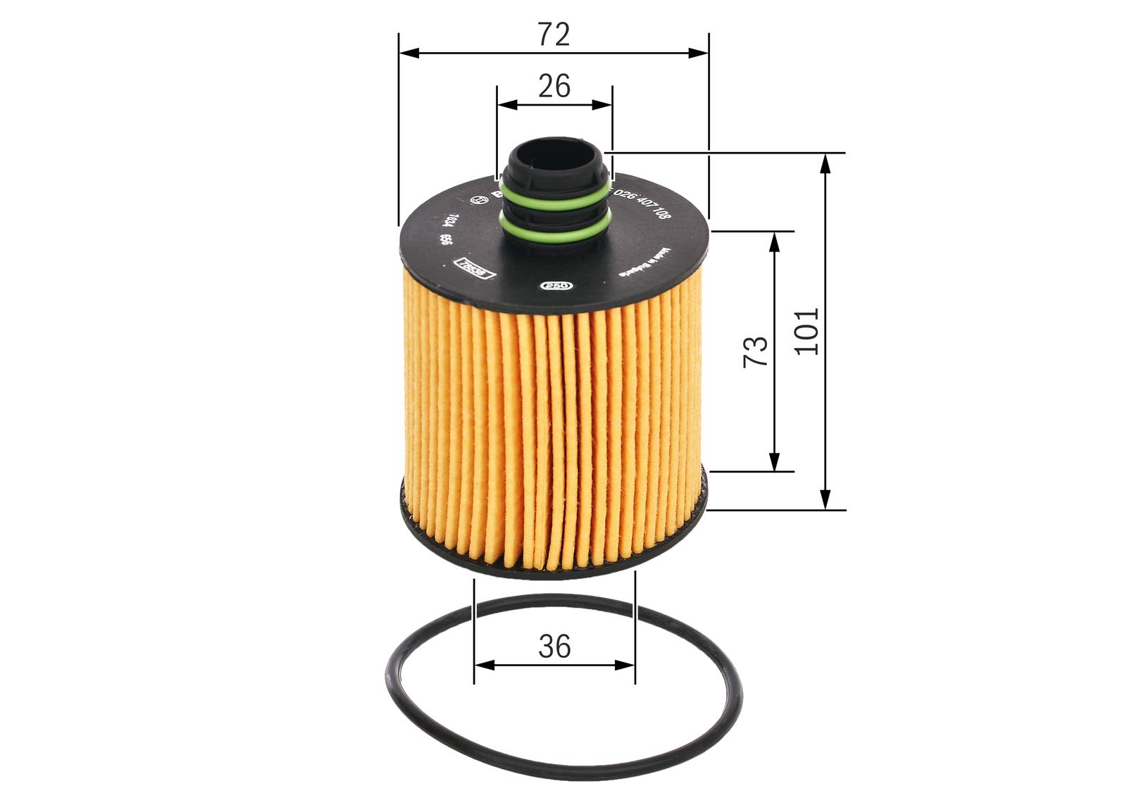 Bosch Filtri F026407108 filtro olio motore