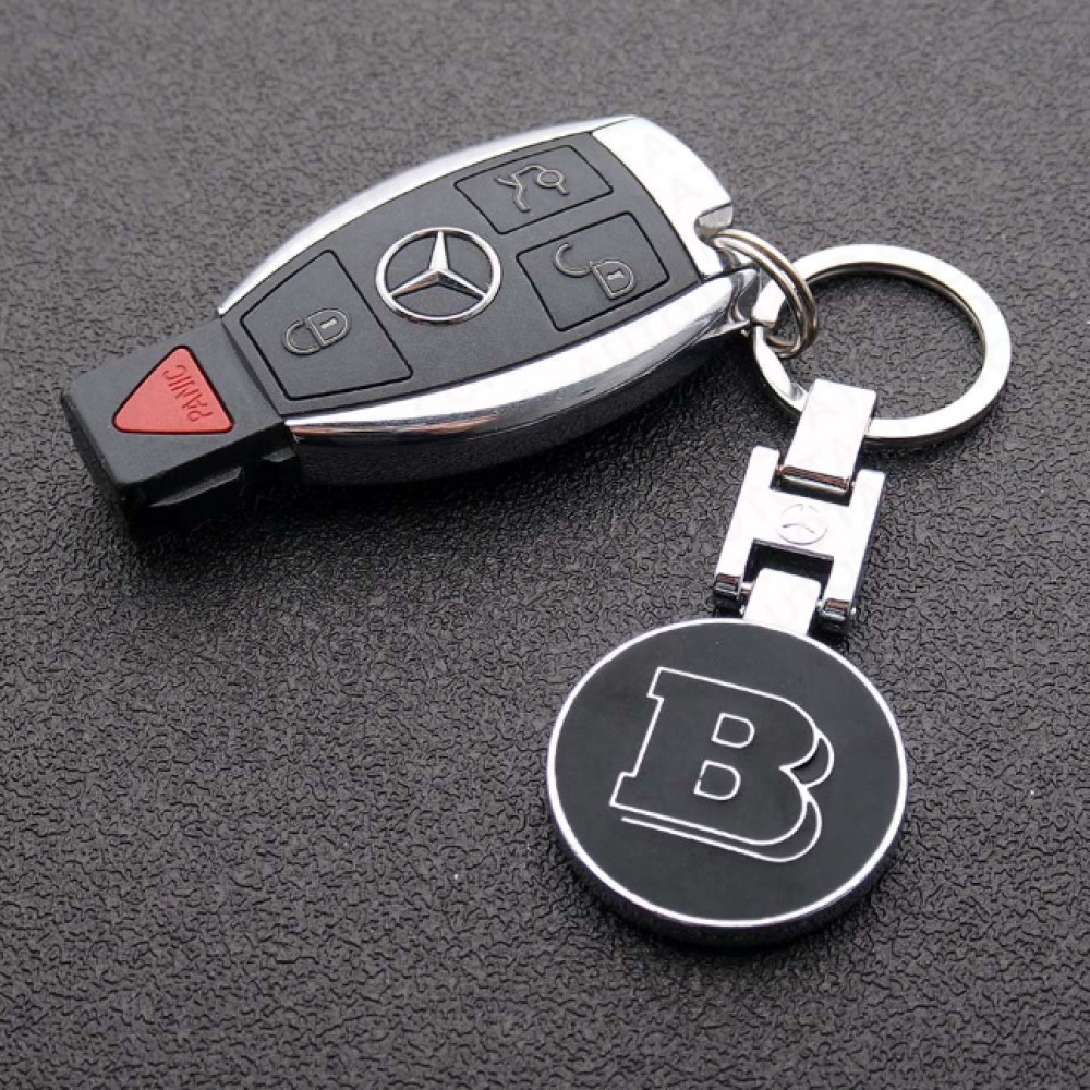 Xtreme Racing Decorazioni Auto e Adesivi Portachiavi in metallo Black Brabus nero