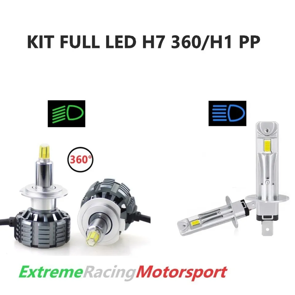 Xtreme Racing Kit Illuminazione LED Full LED H7 360° 20K/H1 PP 12 V