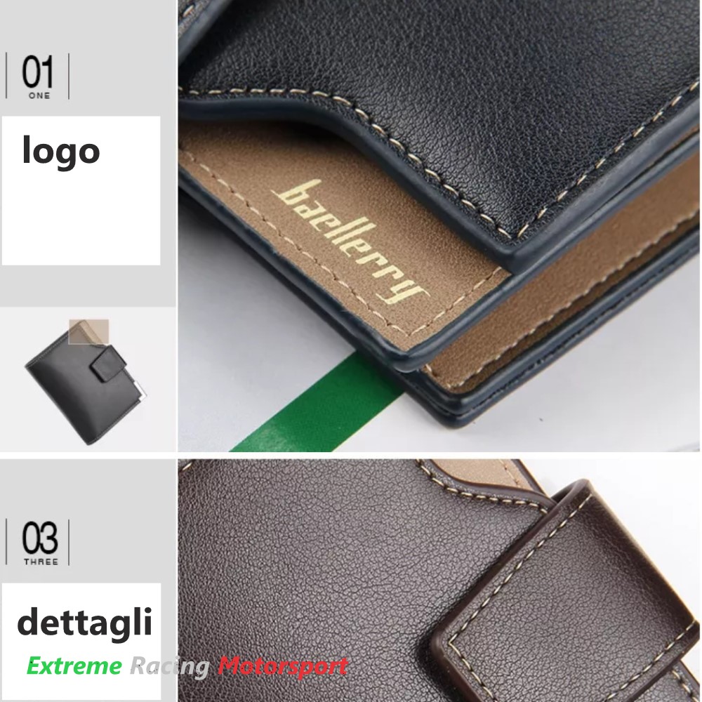 Xtreme Racing Portafogli e Articoli in Ecopelle Portafoglio Typ 1 Black ecopelle nero