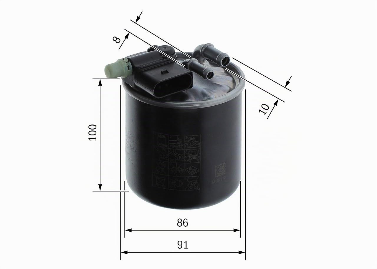 Bosch HCP Filtri F026402844 filtro carburante in linea diesel