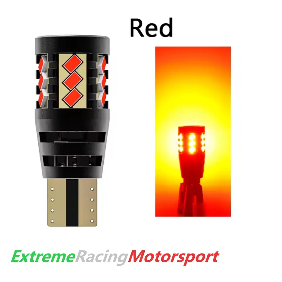 Xtreme Racing Lampadine LED T15 W16W RED EVO lampadina rossa 12V coppia CANBUS