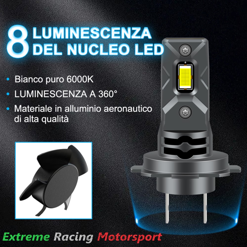 Xtreme Racing Kit Illuminazione LED T10 DEC/H7 PP/HB3 9005 PP kit Full LED 6000K CANBUS