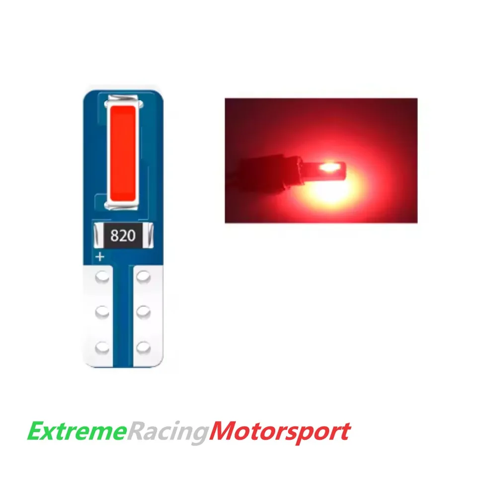 Xtreme Racing Lampadine LED ERM T5W lampadina rossa 1 pezzo