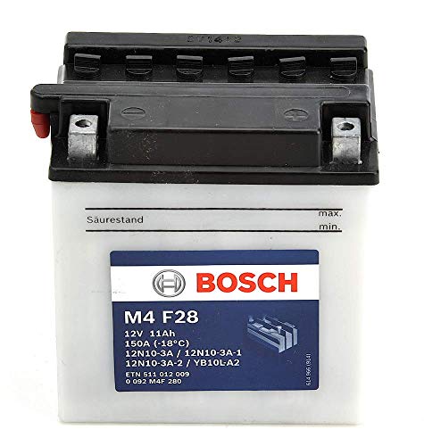 Bosch Componenti elettrici 0 092 M4F 280 batteria moto 10 Ah